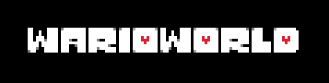 Undertale logo but it says WARIOWORLD
